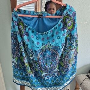 Roz & Ali Blue and Green Skirt